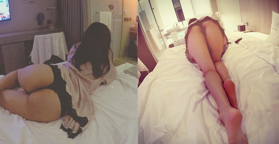 好狂！爆乳美甲師「Nubra裂開」巨乳差點噴出來！ 這「乳量一拜」竟然還在旅館拍誘惑照…