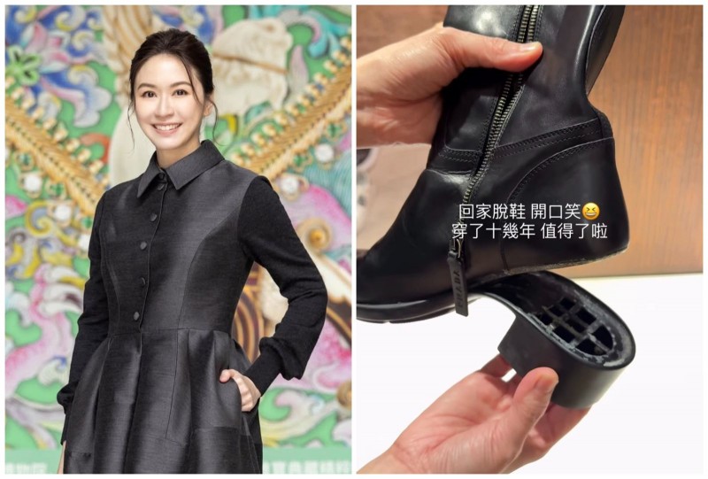 蔡依珊一雙靴子穿十幾年！　一脫掉「開口笑」喊：值得了啦