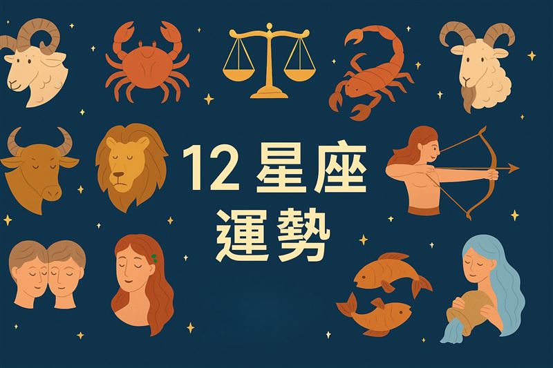 12星座一周運勢出爐 牡羊對未來有新想法、摩羯注意過度操勞
