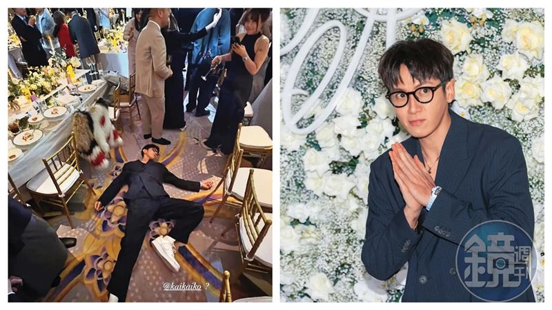 柯震東爆喝到爛醉！喝許瑋甯喜酒「大字型躺地」　本人回應了