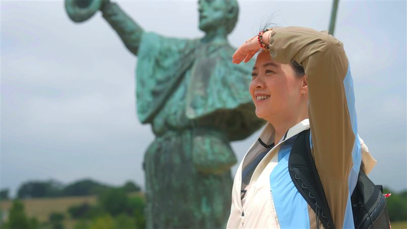 頂43度高溫拍攝！曾寶儀走朝聖之路　熱到像在烤箱：可能沒勇氣