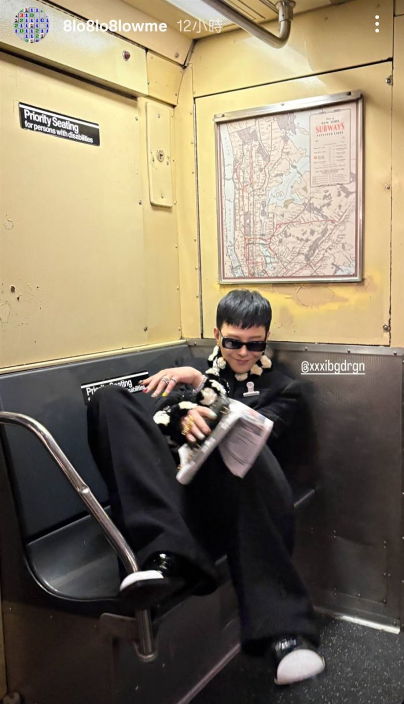 GD「雙腳踩上地鐵椅子」全被拍...畫面流出網看傻　背後真相曝光了