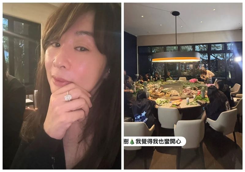 連戰二媳婦曬手上5克拉巨鑽「市價上千萬!」 陪孩子做耶誕樹超溫馨