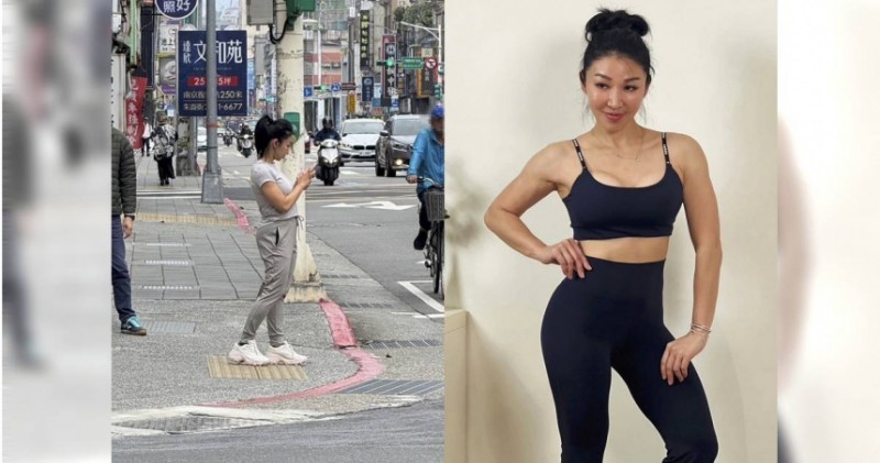 筋肉媽媽不畏寒短袖上街!等紅燈結實身材藏不住