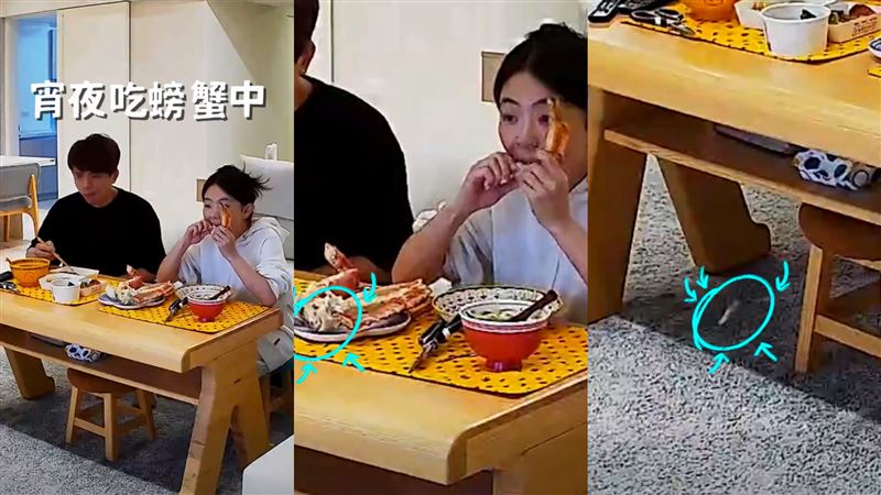 二伯宵夜嗨嗑大閘蟹!下秒「門牙斷掉噴飛」 蔡阿嘎1反應全場笑翻