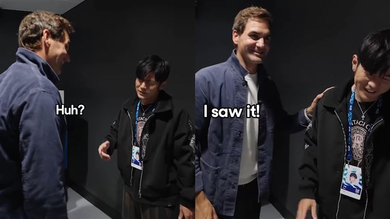 澳網首秀5秒被淘汰！費德勒笑虧1句　周杰倫苦笑：也太糗