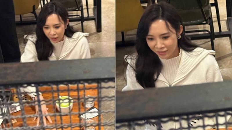 娛樂報報／直擊康茵茵咖啡廳約會「甜蜜餵食」　神秘對象曝光