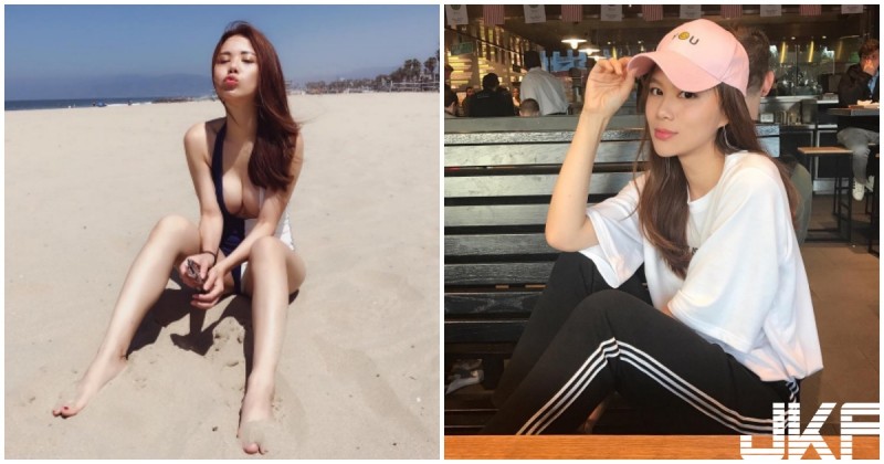 美女老闆海邊曬「碗公奶」，美乳形狀太明顯，飽滿到快掉出來…