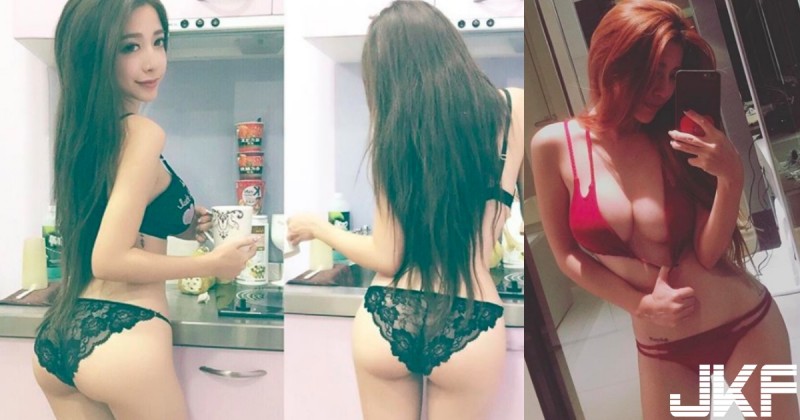 94不愛穿衣服！暗黑「薄紗內衣秀」就在廚房展開，今晚「大戰一場」挑逗沒有極限…