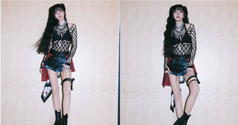 謝金燕回歸大港辣翻全場！穿超性感黑色洞洞裝　唱到一半突喊豬哥亮本名