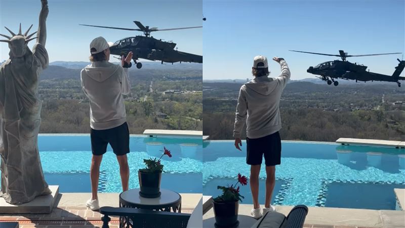 美軍直升機偏航飛越挺川歌手豪宅！國防部長霸氣擋下懲處引爆政治爭議