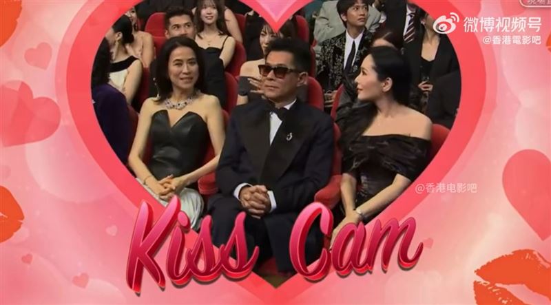 金像獎／古天樂台下「連吻3女神」！Kiss Cam玩超嗨　重現尋秦記修羅場