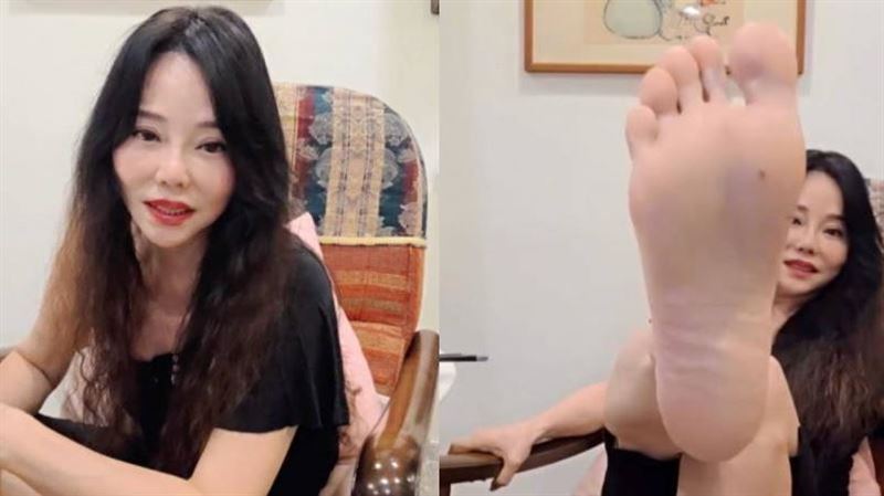 狄鶯直播大露腳底板！被問「孫安佐國中喝母奶」反嗆：你白痴啊