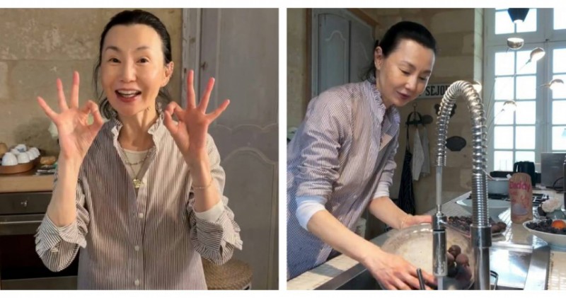 61歲張曼玉近況曝光!素顏熬果醬 親種蔬果還愛上下廚