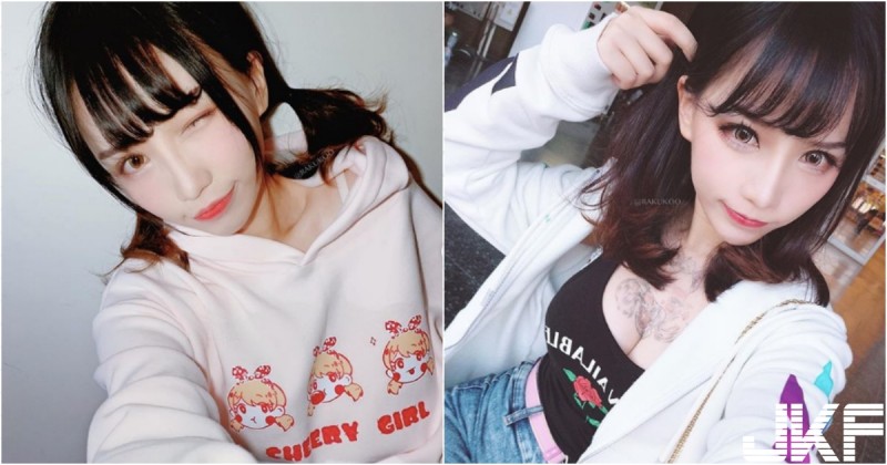 「甜美萌妹洛洛子」冬天包緊緊，外套裡「份量驚人」，雪白溝溝讓人移不開眼～