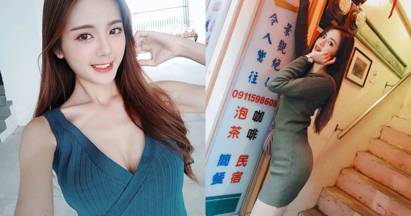 愛來台灣旅遊的甜美正妹，「火辣S曲線」讓路人都淪陷！
