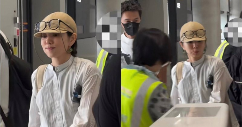 Ella機場被野生捕獲!網見「面部表情」掀熱議:中年女人都懂