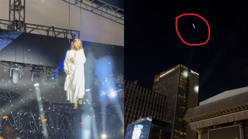 演員扮耶穌出事！慘被「懸掛10層樓高」畫面震撼網：直達天堂了