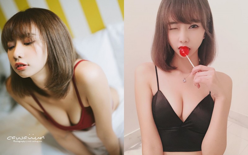 短髮氣質萌妹「優寶」可口臉蛋配高挑身材衝擊性美感　胸前「深邃奶溝」讓人眼睛都亮了