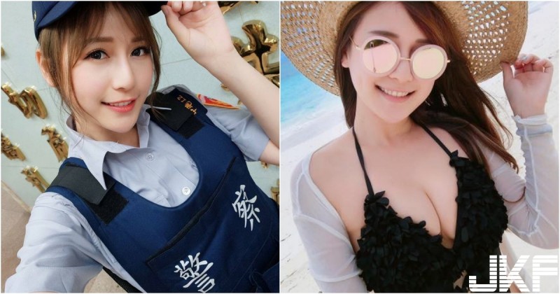 世大運「超正女警」！制服下隱藏版「極品爆乳」！讓人不能好好聽她宣導了啦…